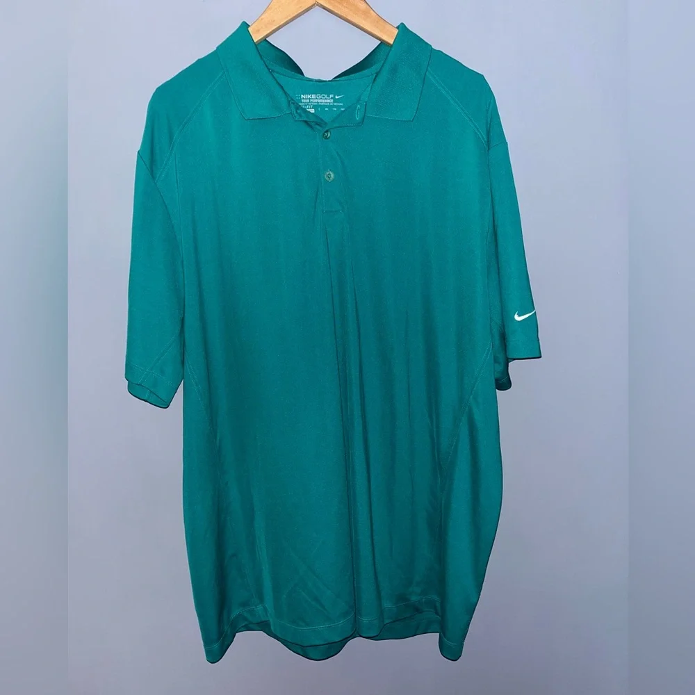 Teal Nike‎ Golf Tour Performance shirt with collar